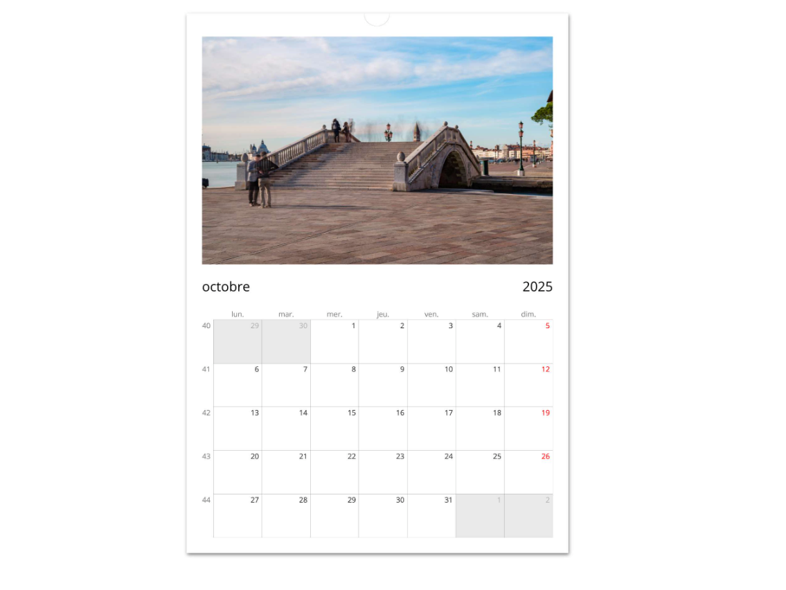 Venice 2025 Calendars