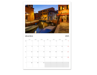 Venice 2025 Calendars