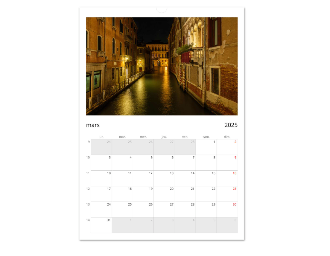 Venice Calendar 2024