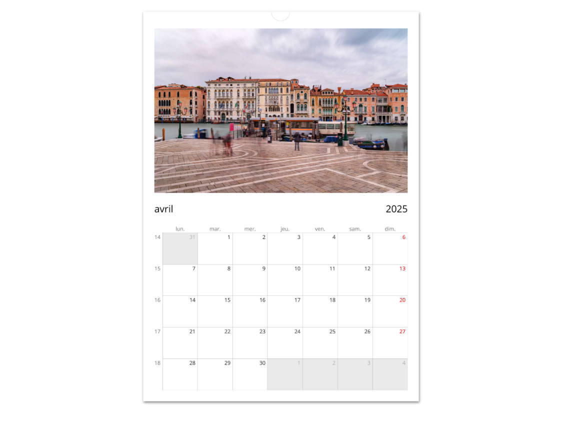 Venice 2025 Calendars