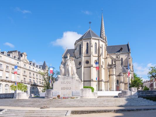 Monument to the dead of Pau, Saint-Martin church facing the Pyrenees - Downloadable file